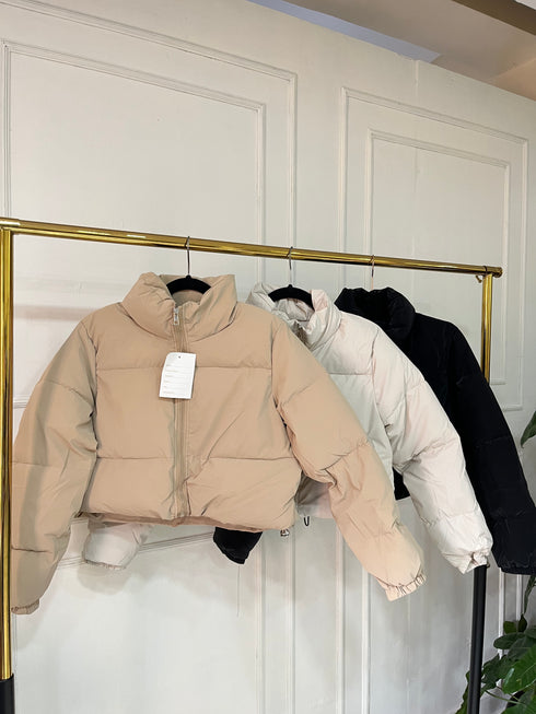Ladies Crop Puffer Jacket